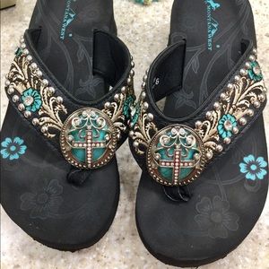 Montana West Wedge Sandals